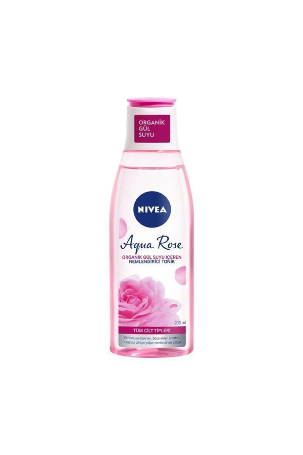 Nivea Aqua Rose Organik Gül Suyu Içeren Nemlendirici Tonik, Tüm Ciltler, 200Ml - Image 1