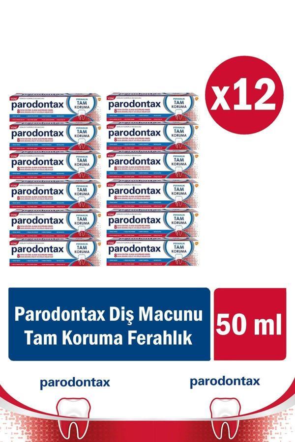 Parodontax Tam Koruma Ferahlık Diş Macunu 50 Ml X 12 Adet - Image 1