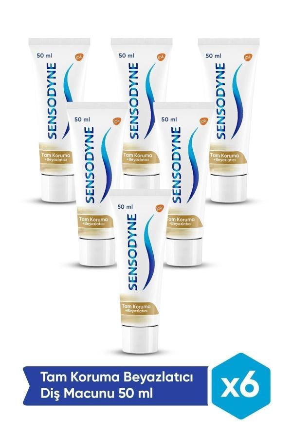 Sensodyne Tam Koruma Beyazlatıcı Diş Macunu 50 Ml. 6'Lı Set - Image 1