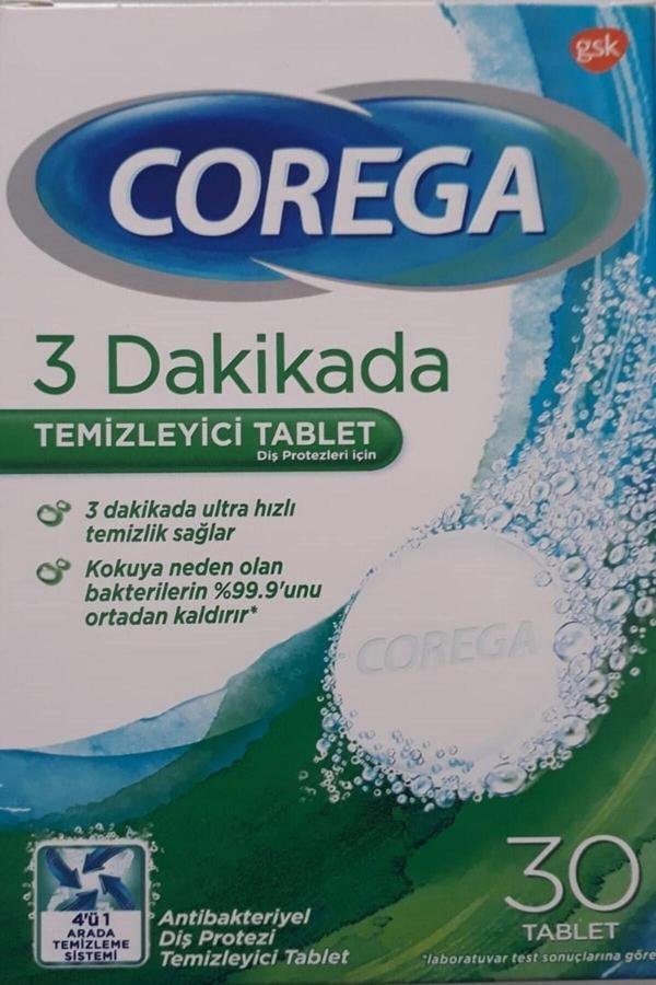 Corega Diş Protezleri Için Temizleyici Tablet 30'Lu - Image 1