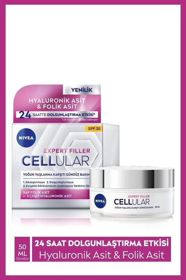Nivea Cellular Expert Filler Sıkılaştırıcı Yaşlanma Karşıtı Gündüz Kremi Spf 30//50Ml,..Mcz5326920 - Image 1