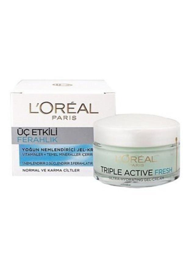 L'Oreal Paris Üç Etkili Nemlendirici Jel-Krem Ferahlık 50Ml - Image 1