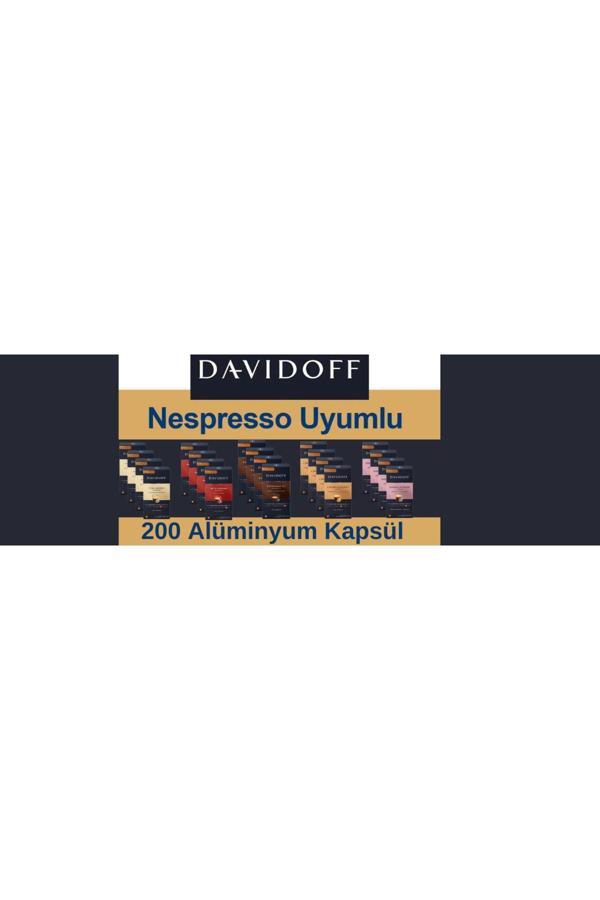 Davidoff 20X10 Adet Kapsül Kahve (Nespresso Uyumlu) 5 Çeşit - Image 1