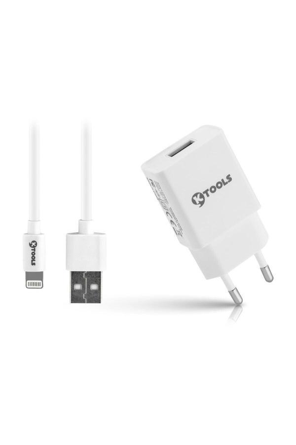 Ktools Life 1A Lightning Seyahat Şarjı 5W Adaptör Ve 1M Kablo - Image 1