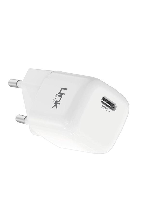 Linktech G820 Supper Silicon Tech 20W Pd Usb-C Şarj Adaptörü (Başlık) Beyaz - Image 1