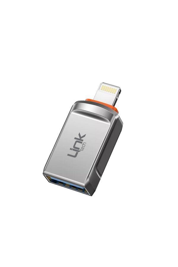 Linktech Link Tech O198 Usb - Iph Lightning Otg Dönüştürücü Çevirici Metal Adaptör - Image 1