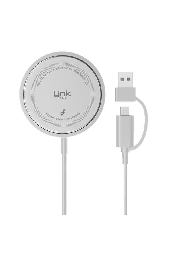 Linktech Link Tech W513 15W Hızlı Şarj Destekli Kablosuz Şarj Cihazı Charger Pad - Image 1