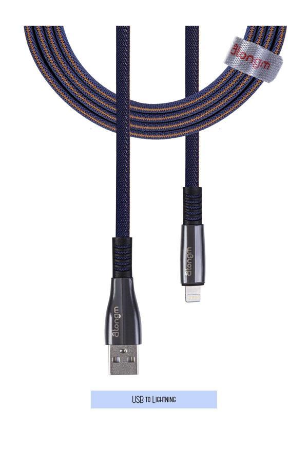 Atongm Usb To Lightning 2.4A/12W Data-Şarj Kablosu - Image 1