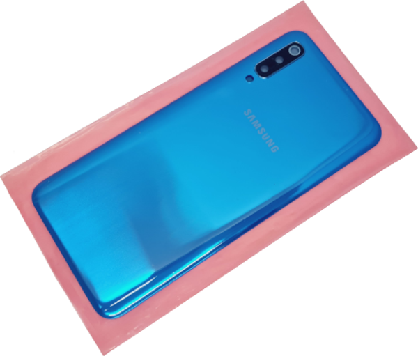 Tkgz Samsung Galaxy  A50 A505 Arka Pil Batarya Kapağı (FULL LENSLİ) MAVİ - Image 1