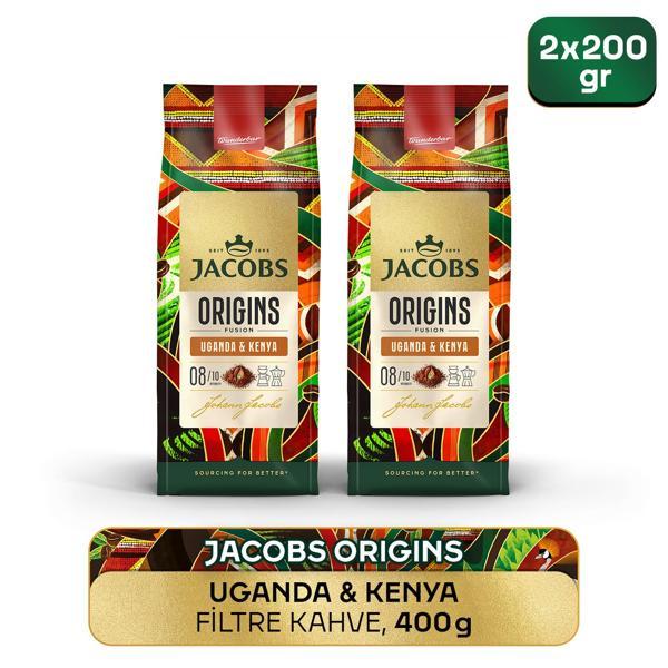 Jacobs Origins Uganda & Kenya Filtre Kahve 200gr x 2 Adet - Image 1