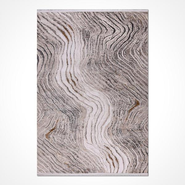 Kahverengi Modern Etnik Desenli Akrilik Hav Vermeyen Leke Tutmayan Kolay Temizlenen Yumuşak Makine Salon Yolluk Mutfak Halı - Image 1