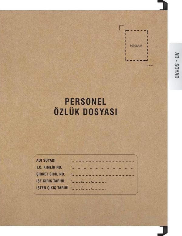Personel Özlük Dosyası Tek Gözlü (Plastik Askılı 1 Adet) - Image 1