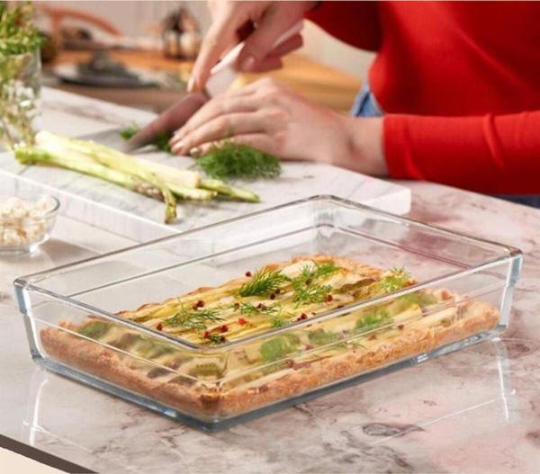Paşabahçe Premium 59334 Borcam Dikdörtgen Büyük Fırın Tepsi - Image 1