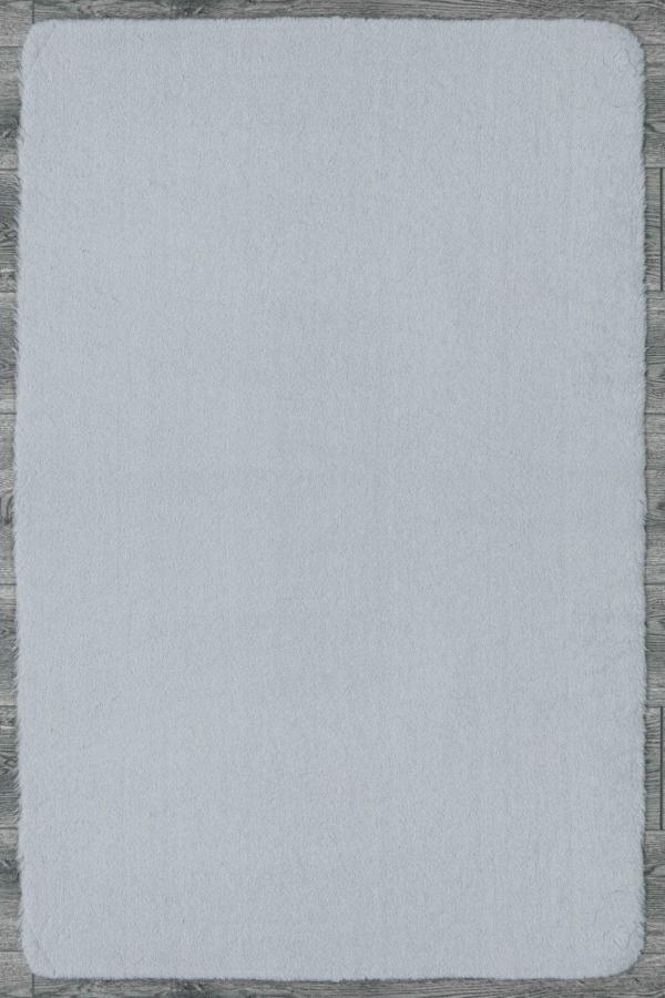Trent Düz Gri Polyester Oval Modern Desenli Akrilik Hav Vermeyen Leke Tutmayan Kolay Temizlenen Yumuşak Makine Salon Yolluk Mutfak Halı - Image 1