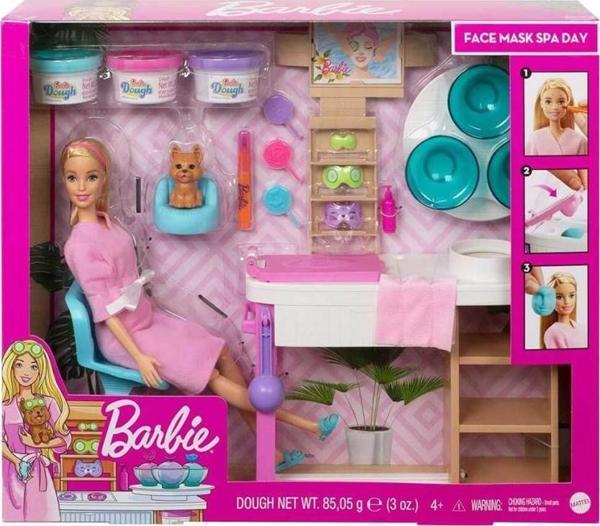 Barbie Wellness Yüz Bakımı Yapıyor Oyun Seti GJR84 - Image 1