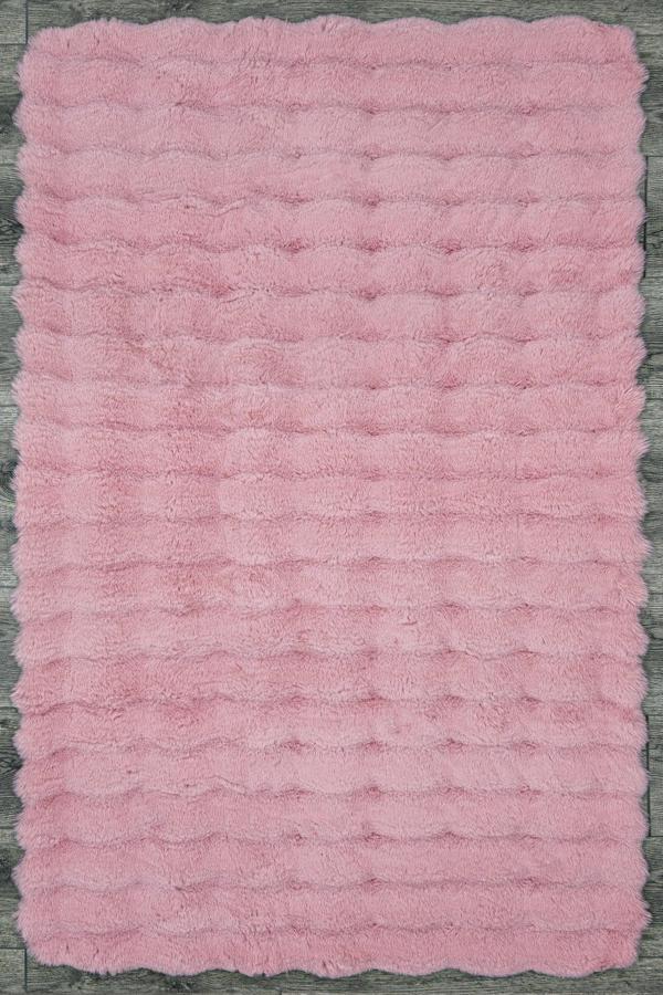 Fritz Düz Pembe Polyester Daire Modern Desenli Akrilik Hav Vermeyen Leke Tutmayan Kolay Temizlenen Yumuşak Makine Salon Yolluk Mutfak Halı - Image 1