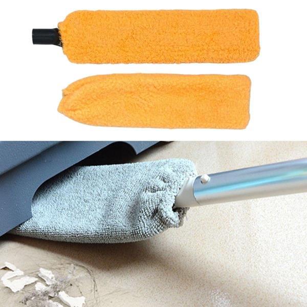 Saplı Mikrofiber Başlıklı Girintili Yüzey Temizleme Mopu Toz Alma Fırçası - Image 1