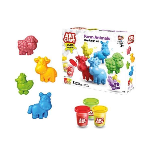 03993 Art Craft Çiftlik Hayvanları Hamur Set 168 Gr -Fentoys - Image 1