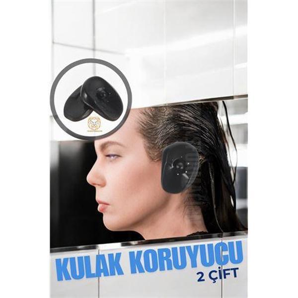 Kulak Koruyucu Saç Boyası Şampuan Kesim İçin 2 TAKIM - Image 1