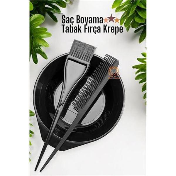 Saç Boyama Tabak Fırça Krepe Tarak Seti - Image 1