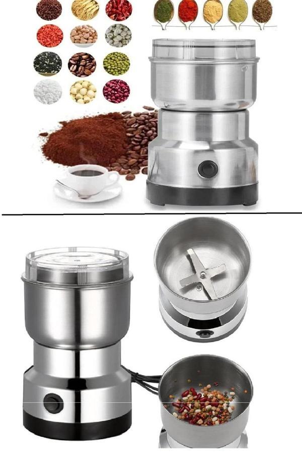 4 Bıçaklı Elektrikli Öğütücü Blender Kahve Fındık Baharat Tahıl Biber Değirmeni - Image 1