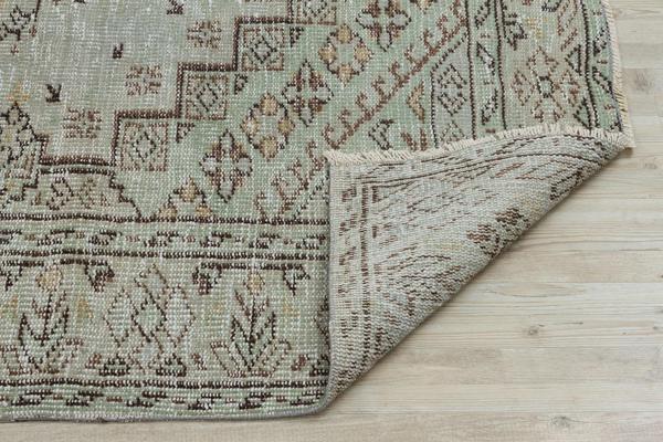 Gri Patchwork Etnik Modern Desenli Yün Hav Toz Vermez Leke Tutmayan Salon Yolluk Mutfak El Dokuma Halı - Image 1
