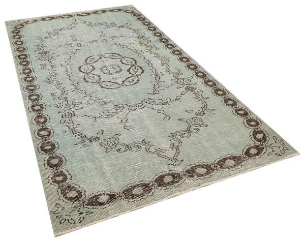 Gri Patchwork Etnik Modern Desenli Yün Hav Toz Vermez Leke Tutmayan Salon Yolluk Mutfak El Dokuma Halı - Image 1