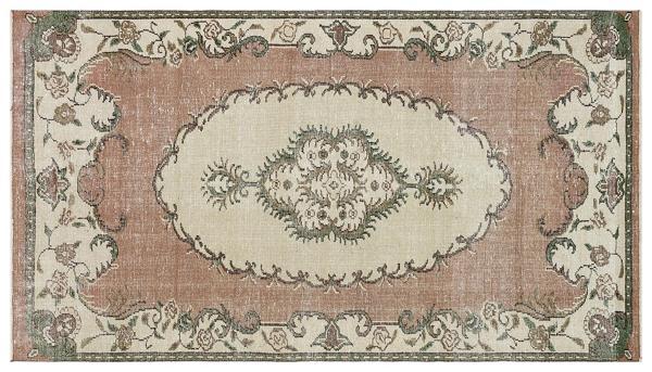 Kahverengi Patchwork Etnik Modern Desenli Yün Hav Toz Vermez Leke Tutmayan Salon Yolluk Mutfak El Dokuma Halı - Image 1