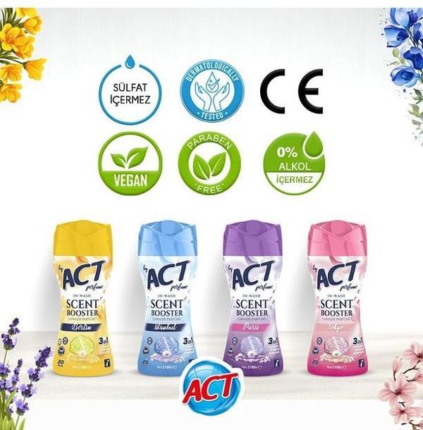 By Act Çamaşır Parfümü İstanbul-Berlin-Tokyo-Paris 210 gr x 4 Adet - Image 1