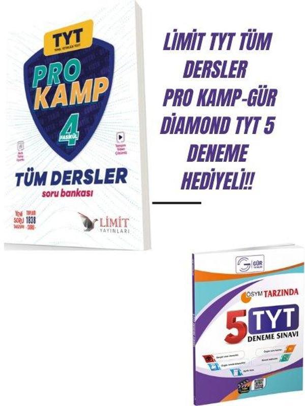 LİMİT TYT TÜM DERSLER PRO KAMP-GÜR DİAMOND TYT 5 DENEME HEDİYELİ!! - Limit Yayınları - Image 1