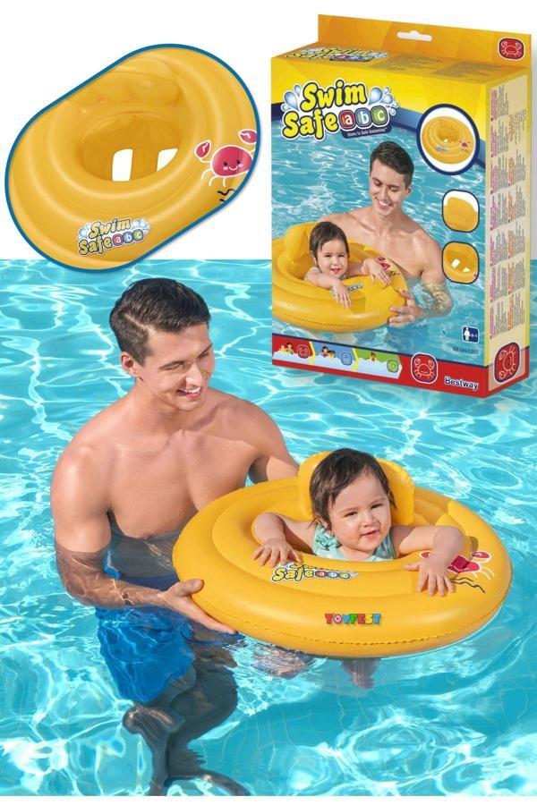 Swim Safe Step A Oturaklı Ayak Geçmeli Bebek Yüzme Simidi - 6 Ay - 18 Ay - Image 1