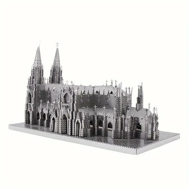 DIY 3D Metal Puzzle Bulmaca Aziz Patrick Katedrali New York Model Seti 14+ yaş üstü Hediyelik model - Image 1