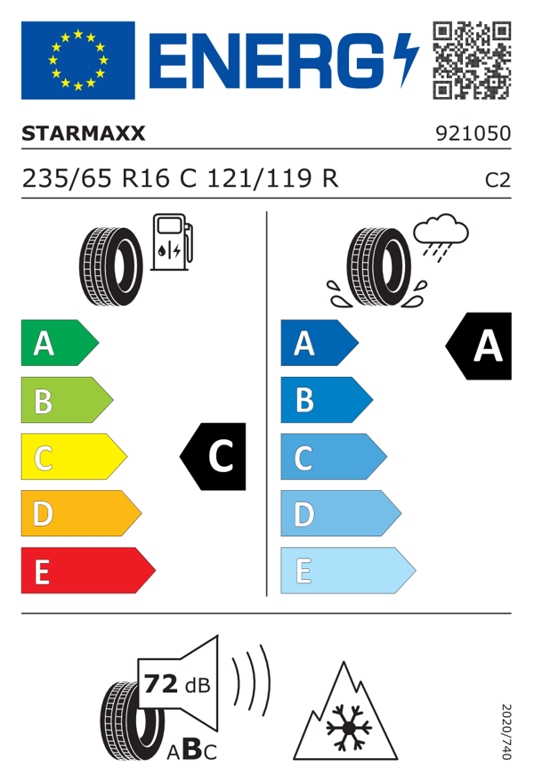 Starmaxx 235/65 R16 C TL 121/119R 12PR VANMAXX + A/S 2025 Üretim Dört Mevsim Lastiği (Üretim Yılı 2025) - Image 1