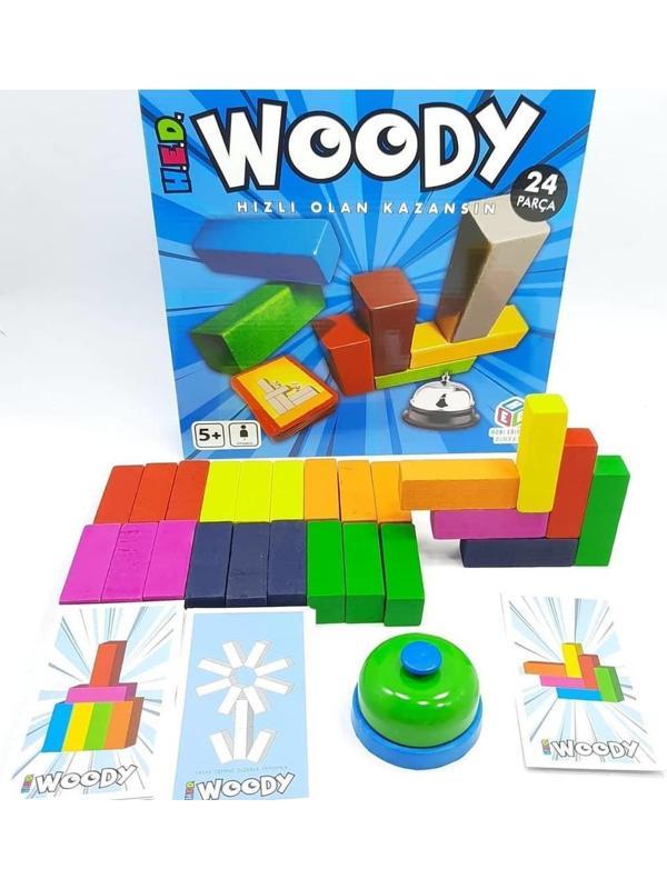 Woody Ahşap Bloklar Kutulu Oyun - Image 1