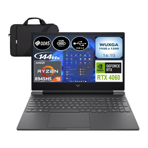 Hp Victus 15-FB3000NT Amd Ryzen 9 8945HS 24 GB Ram 512 GB SSD RTX4060 144Hz 15.6” Windows 11 B82W7EA-EP1 + Elektropasaj  - Image 1