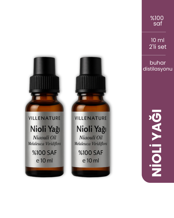 Vıllenature 2'Li Set Nioli Yağı “Niaouli Oil” (Melaleuca Viridiflora) 10 Ml - Image 1