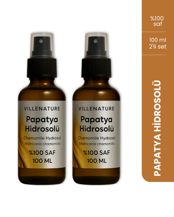 Vıllenature 2'Li Set Papatya Hidrosolü “Chamomile Hydrosol” (Chamomilla Recutita) 100 Ml - Image 1