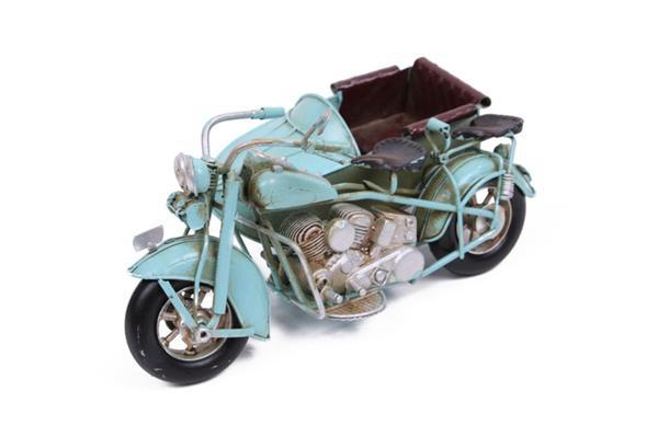 Dekoratif Metal Motosiklet Sepetli 1510A-7919 Model-M74 - Image 1