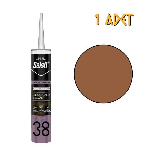 Selsil Silikonize Mastik KOYU MEŞE 500 gr. - 1 Adet - Image 1