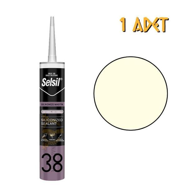 Selsil Silikonize Mastik BEJ 500 gr. - 1 Adet - Image 1