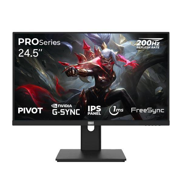 Dragos PROSeries P245FHD200 1ms FHD 200Hz 24.5 İnç FreeSync G-Sync IPS Pivot Oyuncu Monitörü - Image 1
