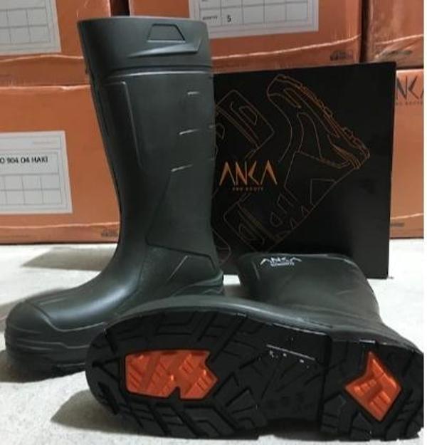 Mekap Anka Pro904 Pu Çizme Uzun Haki O4 Çelik Burunlu - Image 1