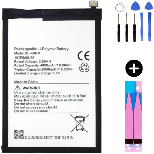 İnfinix Smart 8 BL-49NX Uyumlu Güçlendirilmiş İthal Pil + Montaj Seti - Image 1