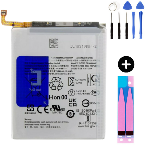 Samsung Galaxy M54 5G M546b Uyumlu A Kalite Batarya Pil + Montaj Seti - Image 1