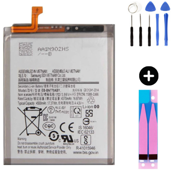 Samsung Galaxy Note 10 Lite N770f Uyumlu Güçlendirilmiş İthal Pil + Montaj Seti - Image 1