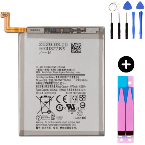 Samsung Galaxy Note 10 Plus N975f Uyumlu Güçlendirilmiş İthal Pil + Montaj Seti - Image 1