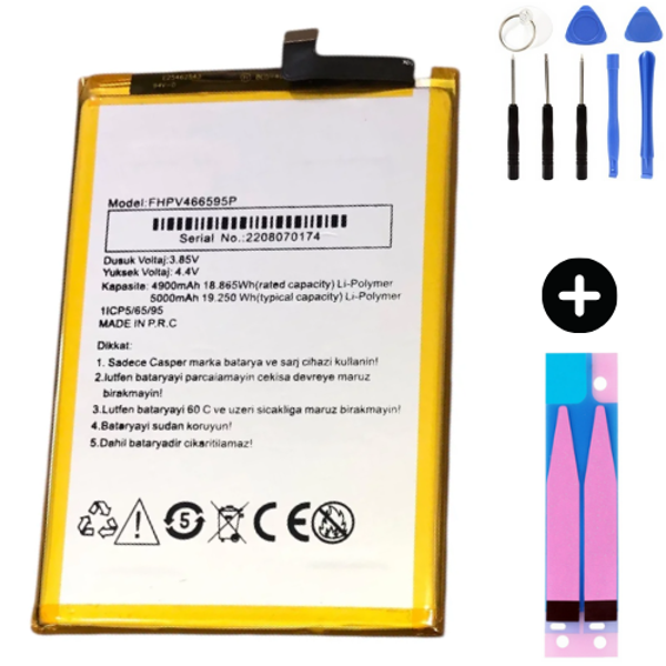 Casper F30 Uyumlu Güçlendirilmiş İthal Pil + Montaj Seti - Image 1