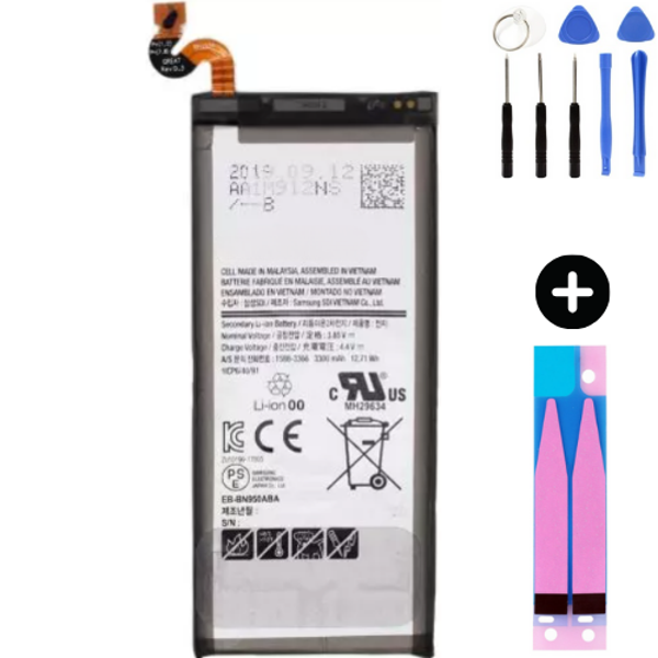 Samsung Galaxy Note 8 N950f Uyumlu Güçlendirilmiş İthal Pil + Montaj Seti - Image 1