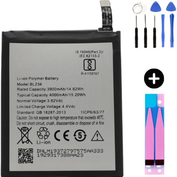Lenovo P1M Uyumlu Güçlendirilmiş İthal Pil + Montaj Seti - Image 1