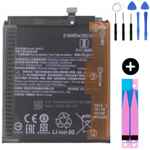 Xiaomi Redmi 10x 5G BM4T Uyumlu A Kalite Batarya Pil + Montaj Seti - Image 1